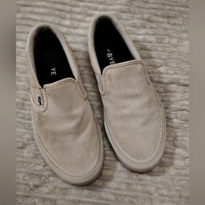 Straye Ventura Mens Size 11 Suede Slip On shoes Skate Hidden Message (16)